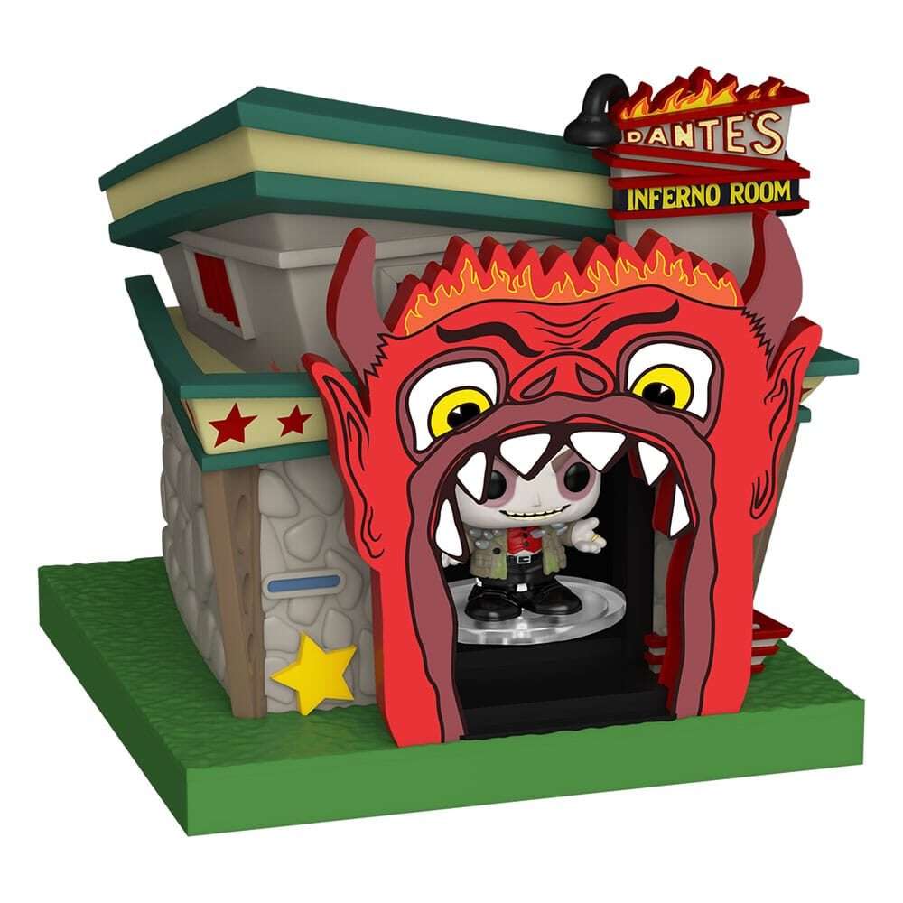 Beetlejuice Bitty Pop! Towns Vinile Figura Beetlejuice E Dante's Inferno Room Funko