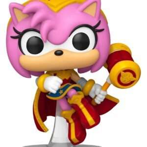 Dc X Sonic The Hedgehog Pop! Heroes Vinile Figura Amy As Wonder Woman 9 Cm Funko