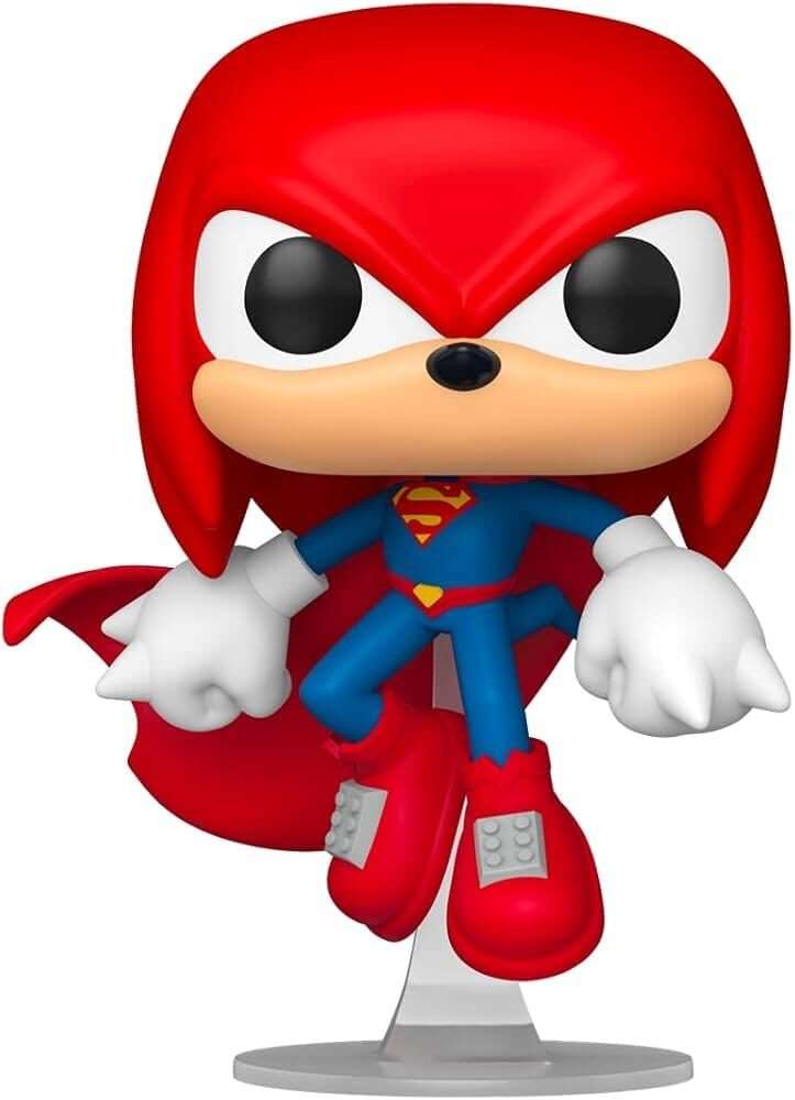 Dc X Sonic The Hedgehog Pop! Heroes Vinile Figura Knuckles As Superman 9 Cm Funko