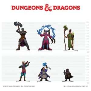 D&d Icons Of The Realms Mini Figures Player's Handbook - Spells & Steel Starter Set 20 Cm Wizbambino