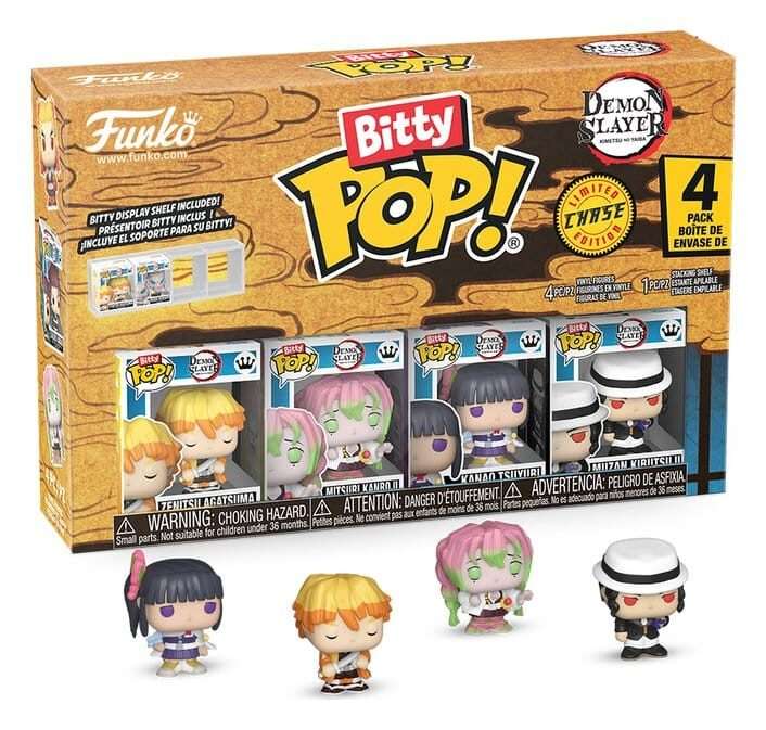 Demon Slayer: Kimetsu No Yaiba Bitty Pop! Vinile Figura 4-pack Zenitsu 2,5 Cm Funko