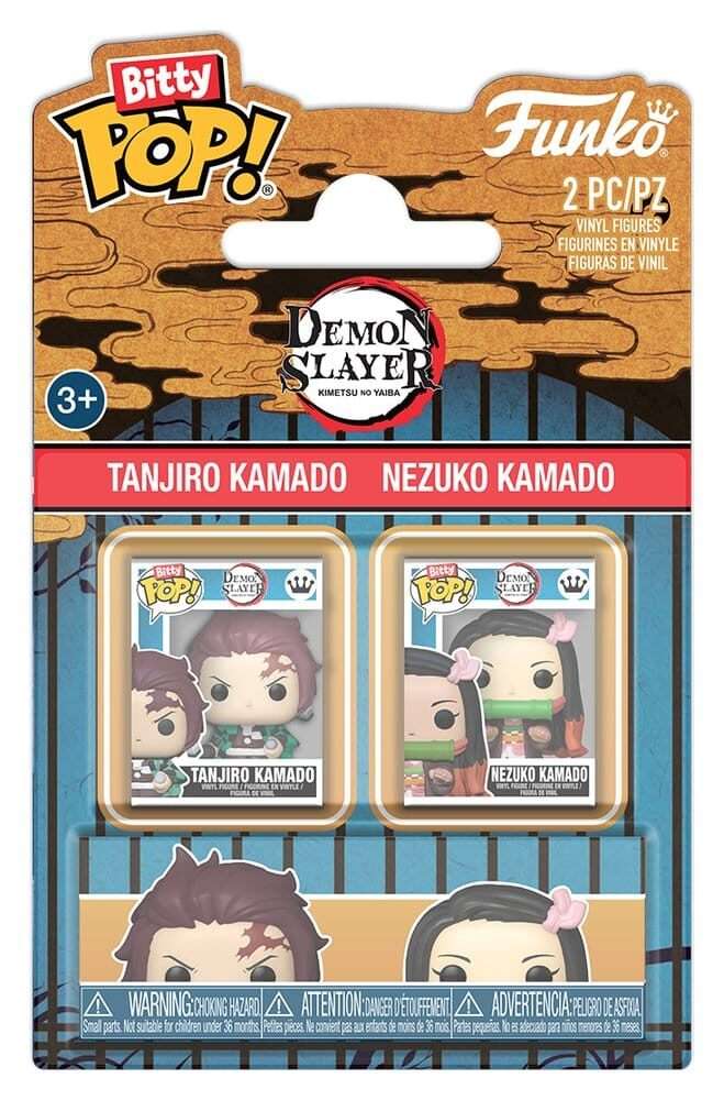 Demon Slayer: Kimetsu No Yaiba Bitty Pop! Vinile Figures 2-pack Tanjiro & Nezuko 2 Cm Funko
