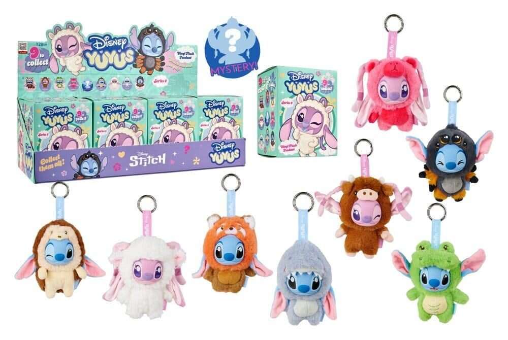 DISNEY STITCH YUYUS PELUCHE WAVE 2 BAG CLIP BLIND BOX (8) Moschettone SIMBA