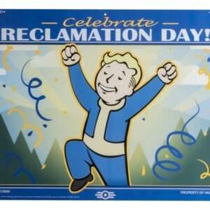 Fallout Metal Sign Reclamation Day Trick Or Treat Studios