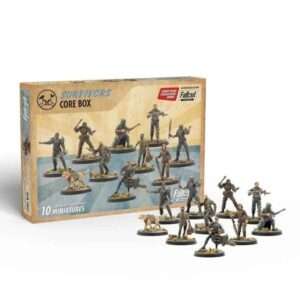 Fallout Wasteland Survivors Core Plastica Set Gioco Da Tavolo Modiphius