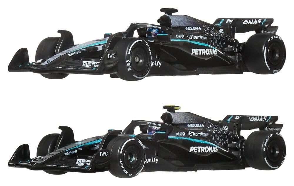 Formula 1 Hot Wheels Premium Die-Cast Vehicle 2-Pack 1:64 Team Mercedes-AMG PETRONAS Mattel