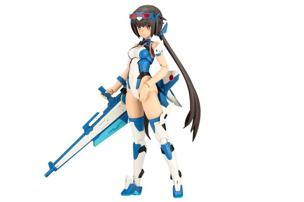 Frame Arms Girl Plastica Model Kit Stylet Swimsuit Blue Impulse Color Ver. 16 Cm Kotobukiya