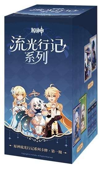 Genshin Impact Trading Carte Gioco Journey Of Light Blind Box Display (18) *chinese Version* Mihoyo