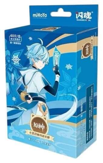 Genshin Impact Trading Carte Gioco - Pre-build Starter Deck 07 - Chongyun - Series 1 *chinese Version* Mihoyo