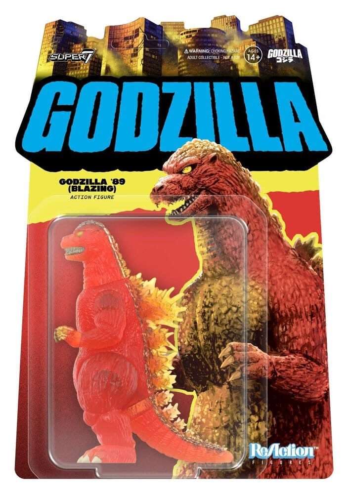 Godzilla Toho Reaction Action Figura Godzilla - 1989 (blazing) 10 Cm Super7