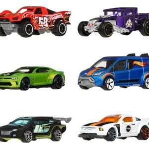 Hot Wheels Silver Series Die-Cast Vehicle 6-Pack 1/64 Legends Mattel