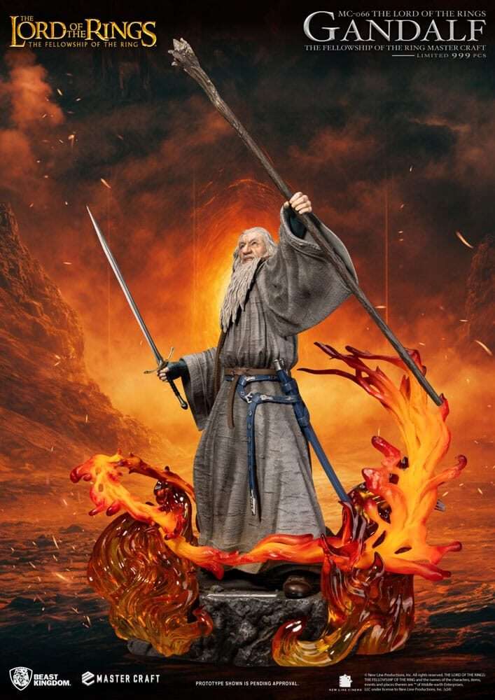 Il Signore Degli Anelli Master Craft Statua Gandalf 58 Cm Beast Kingdom Toys