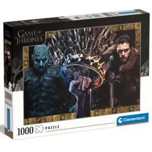 Il Trono Di Spade Jigsaw Puzzle Jon Snow Vs. The Night King (1000 Pezzi) Clementoni