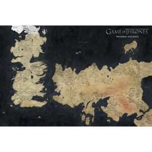 Il Trono Di Spade - Poster Maxi 91.5x61 - Westeros Map - Abystyle