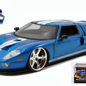 Jada 97177 Fast & Furious Ford GT 2005 Blu/bianca 1:24 Modellino