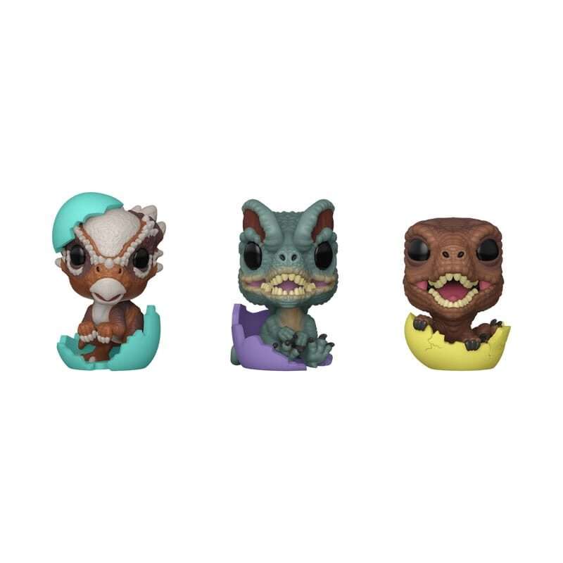 Jurassic Park Pocket Pop! Vinile Figura Easter Uova 3-pack Dinos 4 Cm Funko