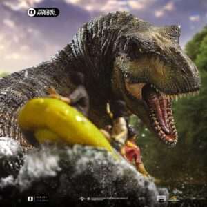 JURASSIC WORLD REB T-REX RIVER 1/20 ST Statua Iron Studios