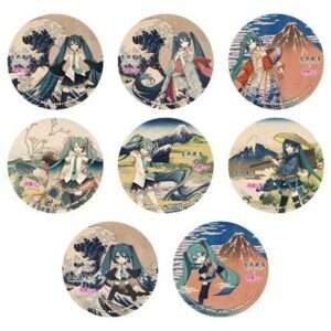 Katsushika Hokusai X Hatsune Miku Pins 6 Cm Blind Box  Presence CO., LTD.