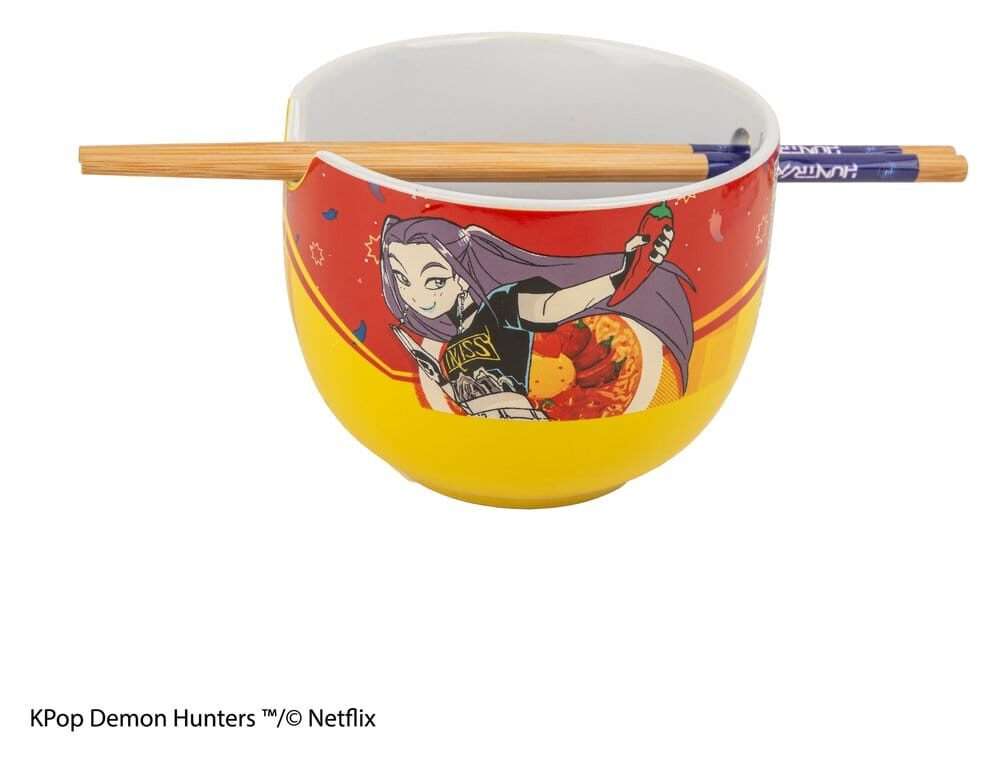 Kpop Demon Hunters Ramen Ciotola Con Bacchette Cinesi Mira Spice Queen Cinereplicas
