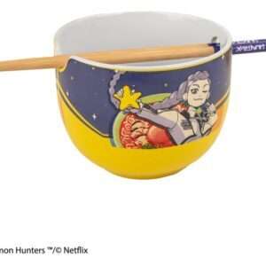 Kpop Demon Hunters Ramen Ciotola Con Bacchette Cinesi Rumi Superstar Flavor Cinereplicas