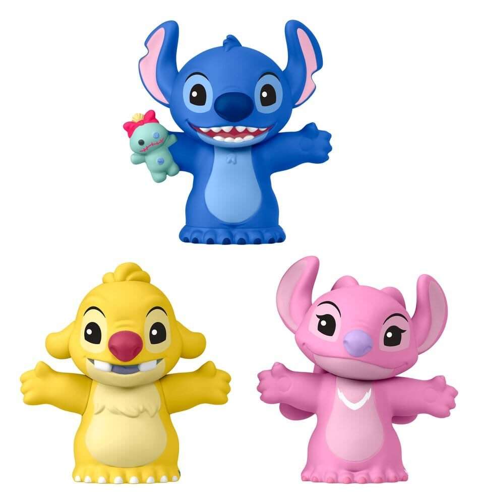 Lilo & Stitch Little People Da Collezionemini Figura 3-pack Stitch & The Cousins 7 Cm Mattel