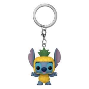 Lilo & Stitch Pocket Pop! Vinile Portachiavi 4 Cm Stitch As Pineapple Funko