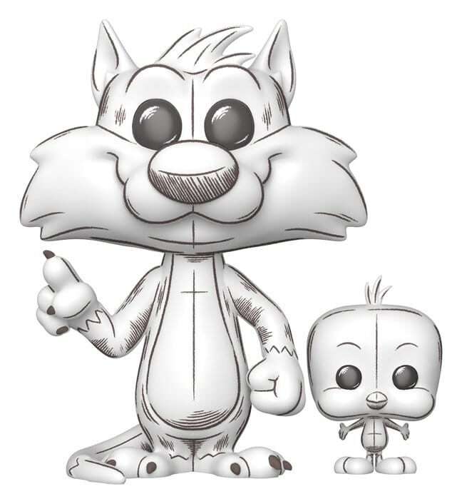 Looney Tunes Pop!&buddy Animation Vinile Figura Sylvester&tweety 9 Cm Funko