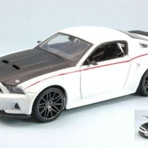 Maisto MI31506W FORD MUSTANG STREET RACER 2014 WHITE/BLACK 1:24 Modellino