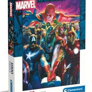 Marvel Jigsaw Puzzle Hereos Unite (1000 Pezzi) Clementoni