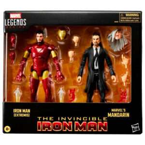 Marvel The Invencible Iron Man - Iron Man Extremis & Marvels Mandarin blister 2 figures 15cm Hasbro