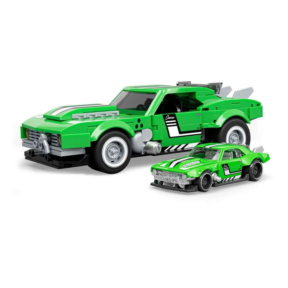 Mattel Brick Shop Hot Wheels Speed Series Building Set 1/32 Custom '68 Camaro Mattel