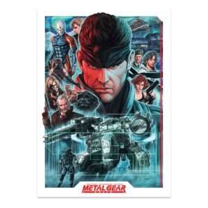 Metal Gear Solid Art Print Montage Edizione Limitata 42 X 30 Cm Fanattik