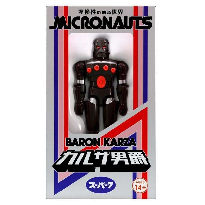 MICRONAUTS W05 BARON KARZA SDCC/JAPANESE BOX REACTION+ FIGURE Action Figure SUPER 7