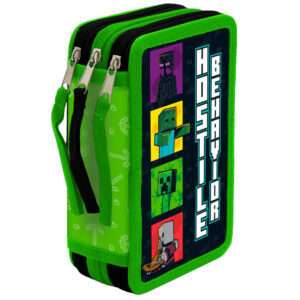 Minecraf triple pencil case 39pcs Cyp Brands