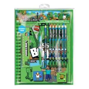 Minecraft 12-Piece Stationery Set A4 Bumper Pyramid International