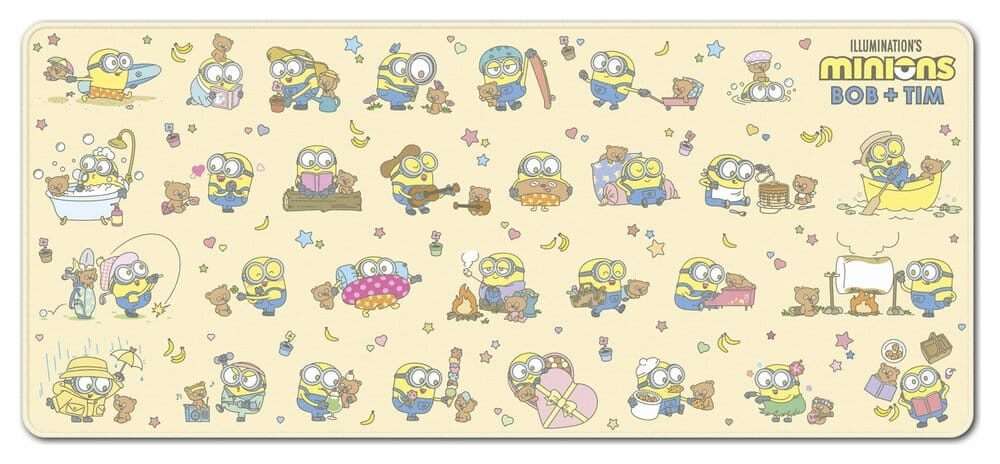 Minions Tappetino Per Mouse Xl Bob E Tim 80 X 35 Cm Grupo Erik