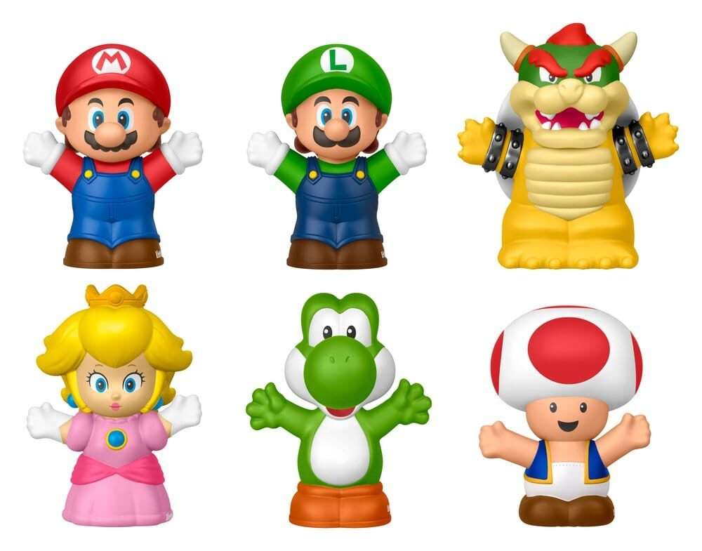 My Mario Little People Da Collezionemini Figura 6-pack 7 Cm Mattel