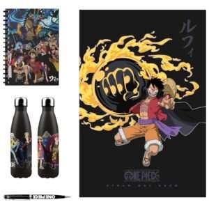One Piece Aluminum Bottle, Notebook, Blanket, Pen Gift Set Halantex
