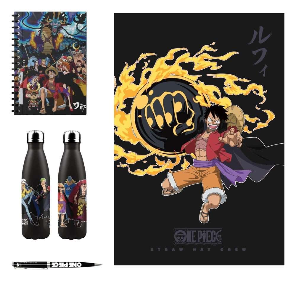 One Piece Aluminum Bottle, Notebook, Blanket, Pen Gift Set Halantex