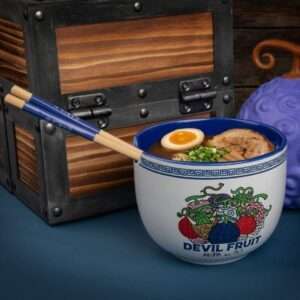 ONE PIECE DEVIL FRUITS RAMEN BOWL WITH CHOPSTICKS Accessori Cucina CINEREPLICAS