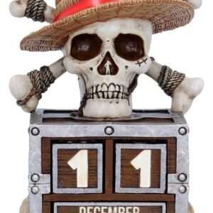 One Piece Perpetual Calendar Luffy Jolly Roger 16 Cm Nemesis Now