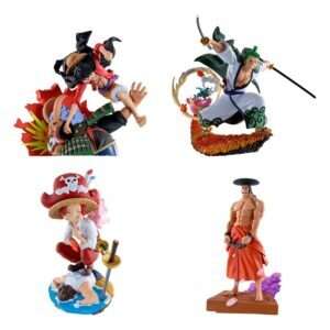 One Piece Petitrama Pvc Mini Statua Logbox Re Birth Wano Kuni Vol. 1 Set 9 Cm Megahouse