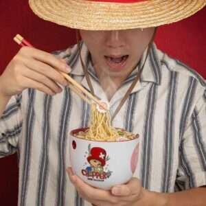 ONE PIECE TONY CHOPPER RAMEN BOWL WITH CHOPSTICKS Accessori Cucina CINEREPLICAS