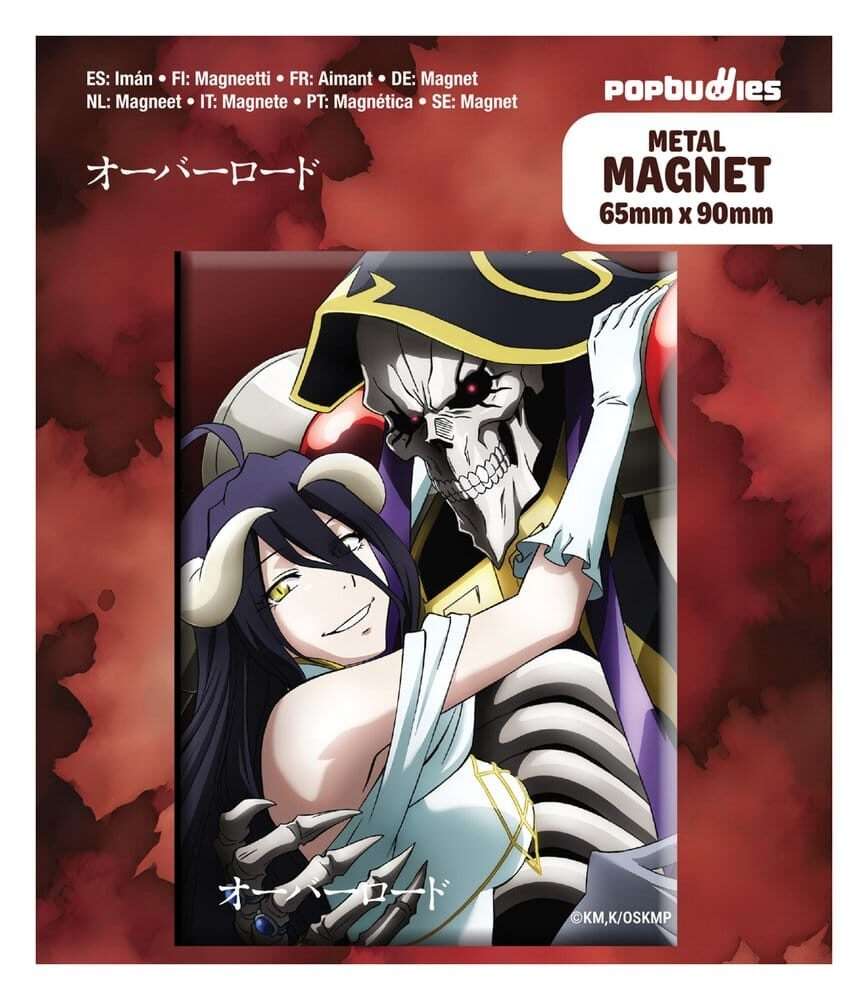 Overlord Fridge Magnet Albedo & Ainz POPbuddies