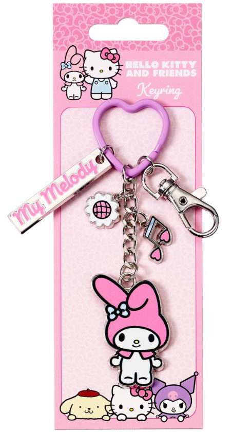 Portachiavi Hello Kitty My Melody Con Ciondolos Hello Kitty - Gadget