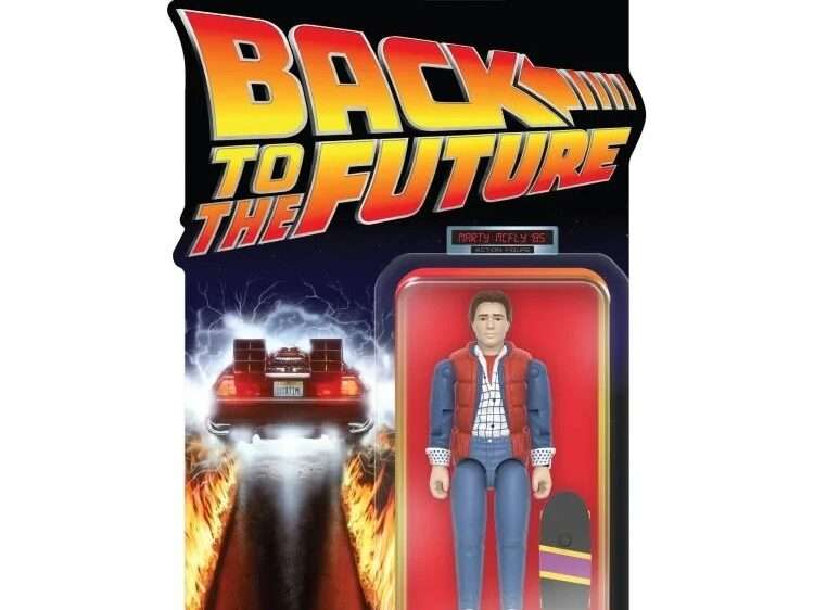Ritorno Al Futuro Wave 1 Marty Mcfly '85 Reaction+ Figura Action Figura Super 7