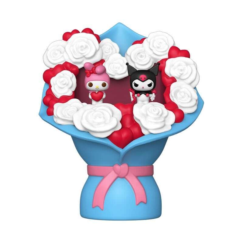 Sanrio Bitty Pop! Bouquet Vinile Figura 2-pack My Melody & Kuromi (valentine) 4 Cm Funko