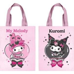 Sanrio Pink Black Party Series Borsa Portatutto My Melody & Kuromi Sakami Merchandise