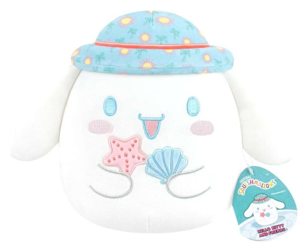 Sanrio Squishmallow Plush Figure Hello Kitty And Friends Seize The Moment Cinnamoroll Hat 20 Cm Jazwares