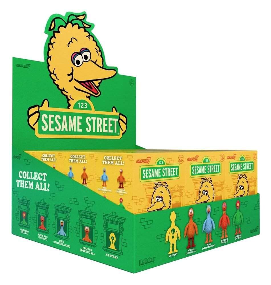 Sesame Street (Big Birds From Around The World) Action Figure Blind Box Wave 5 Super7
